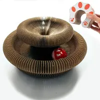 Merkloos Arbre à gratter pour chats, pliable, dimensions 24 x 11 cm, avec une clochette colorée, idéal pour l'intérieur