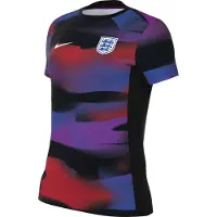 Nike T-shirt de football à manches courtes, modèle "England Academy Pro" de , technologie Dri-Fit, pour femmes, destiné à être porté avant les matchs