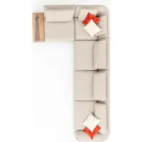 AEA Sofa L-Form Wohnzimmer Ecksofa Beige Luxus Modern Stil 402x227 Möbel