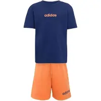 Adidas Ensemble de sport T-Shirt and Shorts Set "Dark Blue / Dusky Orange" pour Garçon
