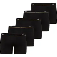 BOSS Lot de cinq boxers longs en coton stretch