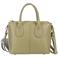 DrachenLeder Sac bandoulière Florence Damen, sac à main, sac, vert clair, cuir, dimensions 32x15x21, référence D2OTF864L4