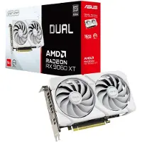 Asus Dual -RX9060XT-16G-WHITE AMD Radeon RX 9060 XT 16 Go GDDR6