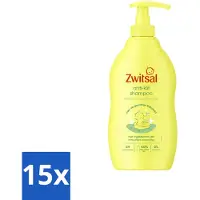 Zwitsal - Shampooing Anti-Tangle - Pour des cheveux faciles à coiffer - 400 ml - Pack avantage - 15 pièces