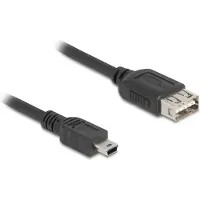 DeLOCK USB 2.0 Kabel Typ Mini-B Stecker zu EASY Typ-A Buchse - Kabel - Digital/Daten