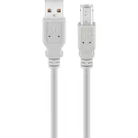 Goobay Câble USB 2.0 Hi-Speed A mâle vers B mâle gris 3 m