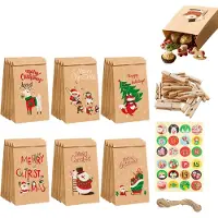 Dripio Calendrier de l'Avent à remplir, 24 sachets en papier kraft, kit de bricolage