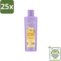 Unilever 25 flacons de shampooing Andrélon Stralend Blond, 250 ml chacun, lot de 25