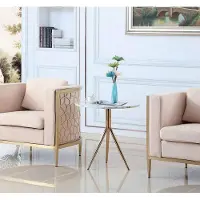 AEA Table basse ronde Table d'appoint Designer Table de salon