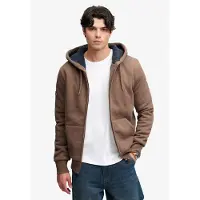 Superdry Veste de survêtement chocolat