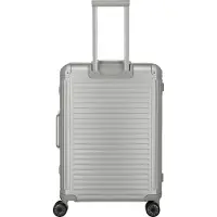 Travelite Valise à roulettes en aluminium 4 roues M NEXT argent