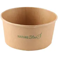 Nature Star 50 couvercles pour saladiers jetables Ø 15,0 cm, Contenant à usage unique, Transparent