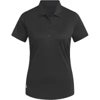 Adidas T-shirt fonctionnel 'Women's Solid Performance Short Sleeve Polo' noir