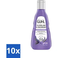 Guhl - Shampooing - Brillance argentée & soin - 250 ml - Pack avantage - 10 pièces