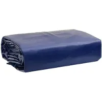 DKD Home Decor Bâche de protection bleue 2,5x4,5 m 650 g/m