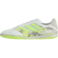Adidas Chaussure de foot 'Super Sala III' taupe / gris foncé / citron vert / blanc