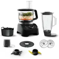 Moulinex Double Force FP8318F0 robot de cuisine 1000 W 3 L Noir