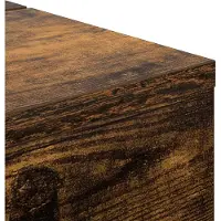vidaXL Bureau d'ordinateur, chêne fumé, 152 x 40 x 19,5 cm, panneau de particules