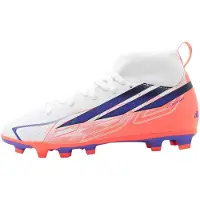 Adidas Chaussures de foot F50 Hyperfast Club Mid Firm Ground / Multi Ground "Cloud White / Solar Purple / Solar Turbo" pour Enfant