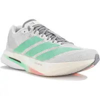 Adidas Chaussure de course 'Adizero Boston 13' gris / citron vert