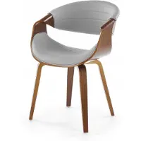 Halmar Chaise K544 gris cendré / noyer