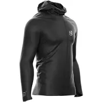 Compressport - Veste de running imperméable - Hurricane Waterproof 10/10 Jacket M Black - Taille S - Noir