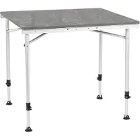 OEM Table de camping extensible, motif nid d'abeille, gris foncé, 80–140 cm