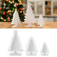Sonstiges Moules en silicone, thème Noël, sapin de Noël, ensemble de décorations en plâtre