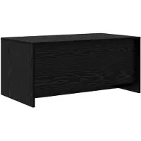 Syfax Table basse noire imitation chêne, dimensions 90 x 50 x 41,5 cm, en panneaux de particules