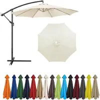 Sonstiges Housse de remplacement pour parasol, diamètre 2,5 mètres, couleur beige, 6 baleines, protection UV, polyester