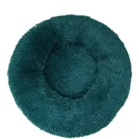 Sonstiges Lit pour chien, lit pour chat, peluche, forme ronde, 40 cm, couleur bleu citron
