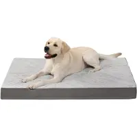 Sonstiges Lit orthopédique pour chien, lavable, taille XL, 104x68 cm, couleur gris