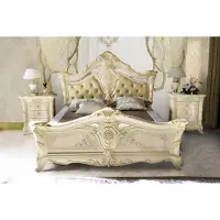 AEA Chesterfield Schlafzimmer Hotel Barock Möbel Betten Textil Klassisch Bett Luxus