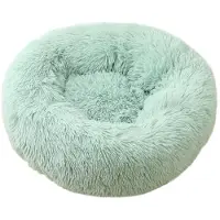 Sonstiges Lit pour chien, lit pour chat, doux, rond, en peluche, 60 cm, vert pomme