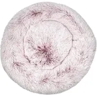 Sonstiges Lit pour chien, lit pour chat, doux, rond, en peluche, 90 cm, rose