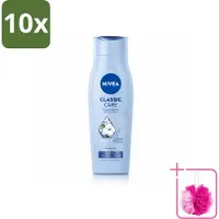 Nivea 10 flacons de shampooing Classic Care - 250 ml - Lot de 10