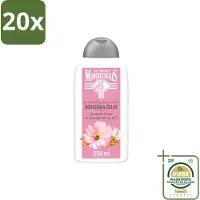 Le Petit Marseillais 20 x Shampooing , Amande Douce & Graines de Lin Biologiques - 250 ml - Pack économique - 20 pièces