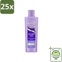 Unilever 25 flacons de shampooing Andrélon Zilver Care - 250 ml - Lot économique - 25 pièces