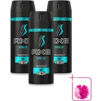 Axe 3 vaporisateurs corporels Apollo - 150 ml - Lot de 3