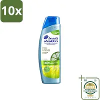 Head & shoulders 10 flacons de shampooing antipelliculaire Pure Intense, contrôle de l'excès de sébum, 250 ml - Pack économique - 10 pièces