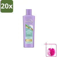 Unilever 20 flacons de shampooing Andrélon Volume Boost, enrichi en extrait de noix de coco et en aloe vera, 250 ml - Pack économique - 20 pièces