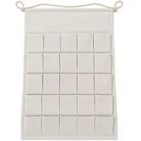 Dripio Calendrier de l'Avent en tissu, 25 pochettes numérotées, 59 x 40 cm