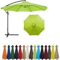 Sonstiges Housse de remplacement pour parasol, couleur verte, 2,5 mètres, 8 baleines, protection UV, polyester