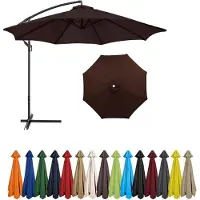Sonstiges Housse de remplacement pour parasol, couleur café, 2,5 mètres, 6 baleines, protection UV, polyester