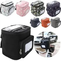 Markenlos Sacoche de guidon étanche pour vélo, avec support pour téléphone tactile - Montage universel pour scooters électriques, vélos et motos - Bleu foncé