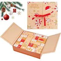 Dripio Calendrier de l'Avent à remplir, 24 boîtes vides, dimensions : 33,5 x 30,5 x 8 cm