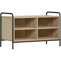 Syfax Meuble TV, dimensions 140 x 39,5 x 50 cm, en panneaux de particules imitation chêne Sonoma