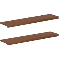 Syfax Deux appuis de fenêtre, couleur marron foncé, dimensions 120 x 25 x 2 cm