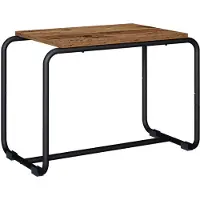 Syfax Support TV, dimensions 60 x 35,5 x 42 cm, fabriqué en bois recyclé et en panneaux de fibres de bois