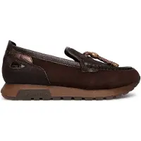 Hispanitas pour femme. HI265128 Mocassins en cuir Oregon marron (39), Plat, Aucun, Casuel